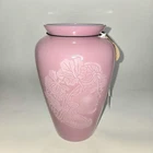 Fenton Rose Quartz Cameo Vase Sandcarved 1/850 Marked Fenton Museum Piece BEAUTY
