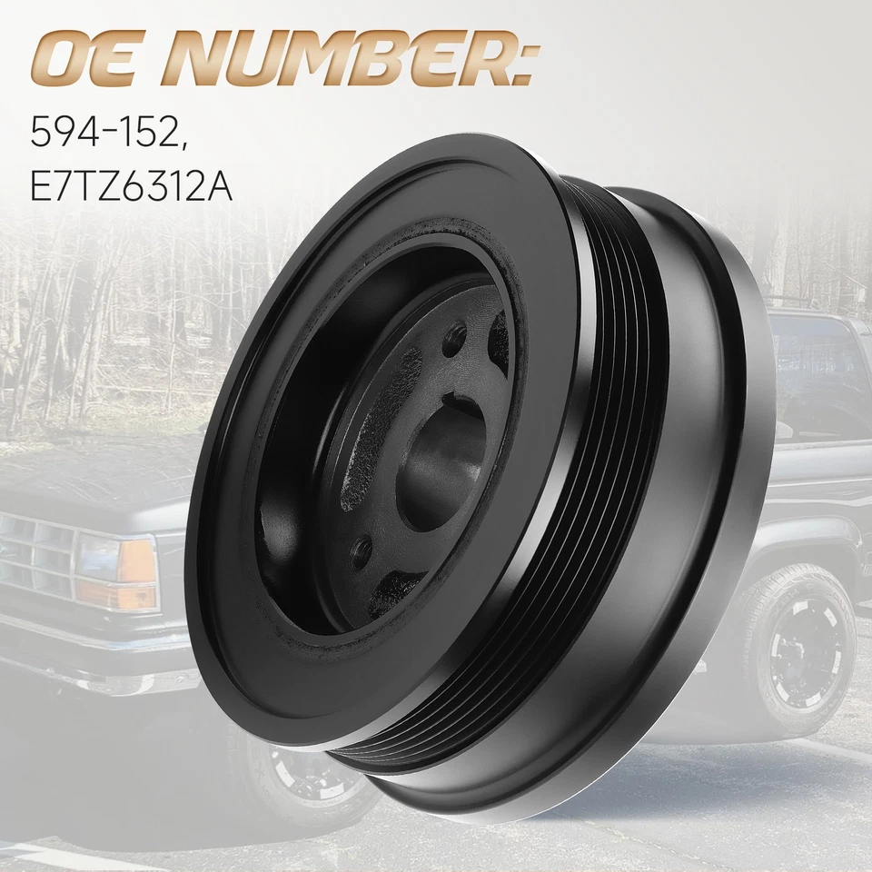 For 1987-1995 Ford E-150 Econoline F-150 F-250 F-350 Engine Harmonic Balancer - Image 4 of 4