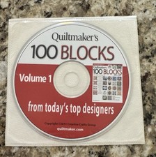 Vtg Rare Creative Crafts Group Quiltmaker's 100 Blocks CD Vol 1 2011 