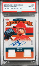 PSA 10 Shohei Ohtani 2018 Panini Diamond Kings DK Mat Sig Retro 82 Auto Patch
