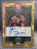 2025 Topps Chrome UFC Sapphire - JON JONES Chrome Veteran Auto Gold /50 #CVA-JJ