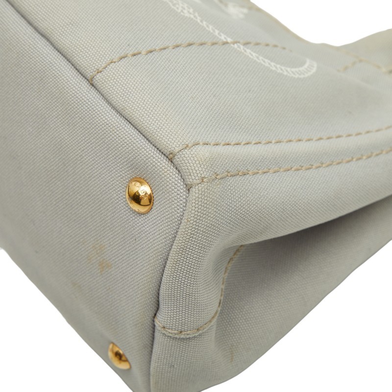 PRADA Canapa mini Triangle With logo Tote Handbag Shoulder 2WAY 1BG439【Used】 thumbnail 4