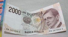 2000 Lire Duemila Banca D Italia Marconi 1990 Italy Paper Money DA 387986C