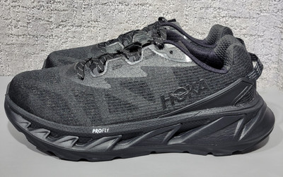 Hoka One Elevon 2TS Unisex Size US Women 9.5 Men 8.5 Carbon Black Athletic Shoes