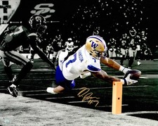 Dillon Johnson Signed 16x20 Photo Washington Huskies vs. USC Spotlight MCS Holo