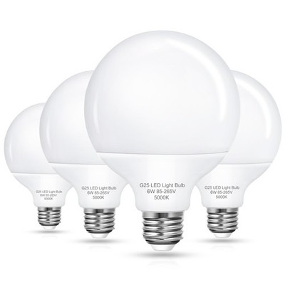 EvaStary G25 LED Globe Light Bulbs, 6W LED Vanity Bathroom Light Bulb 60W Equ...