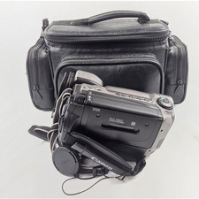 Canon ES970 8mm Video Camcorder 22x Optical Zoom Hi-Fi Stereo Silver Ambico Bag