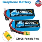 2pcs Yowoo XT90S 6000mAh 22.2V 6S 150C Graphene Lipo Battery for RC Airplane Car