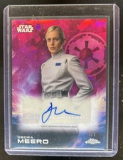 Marketplace image: 2025 Topps Chrome Star Wars Sapphire Denise Gough Dedra Auto Padparadscha #1/1