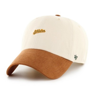 '47 Brand MLB Cap Oakland Athletics SCRIPT SUEDE VISOR Clean Up Natural Basecap