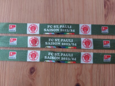 3x VIP Band 2nd Bundesliga 2023/24 FC St Pauli vs Hannover 96 3x Green No Opponents