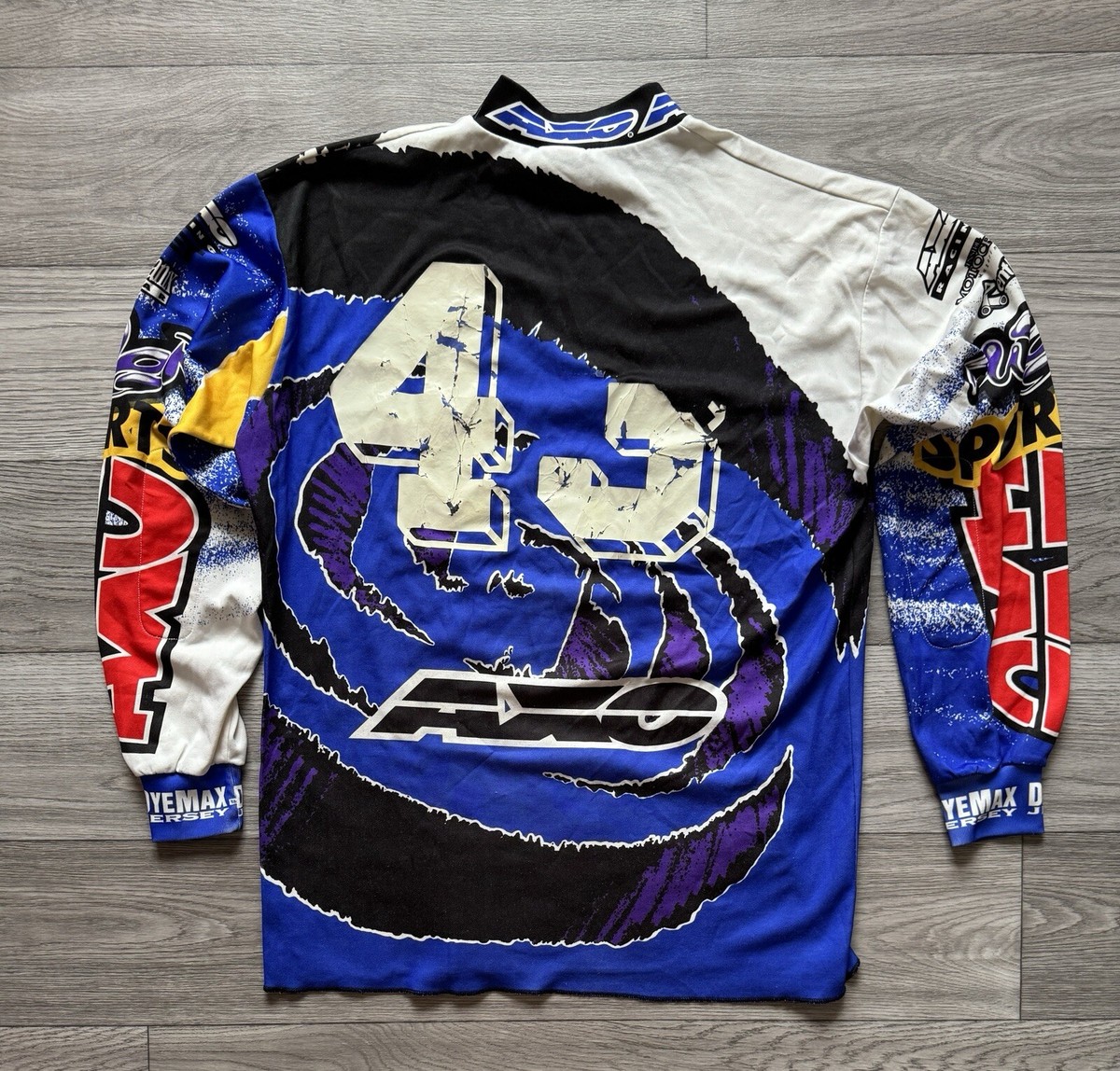 90s AXO SPORT アクソースポーツ モトクロスシャツ XL Vintage 90s AXO Sport Motocross Jersey Men's Size Medium
