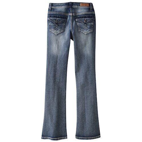 NWT Girls 7-16 & Mudd® Bootcut Jeans 6R MSRP $38 Basic Denim Light Wash - Picture 2 of 2