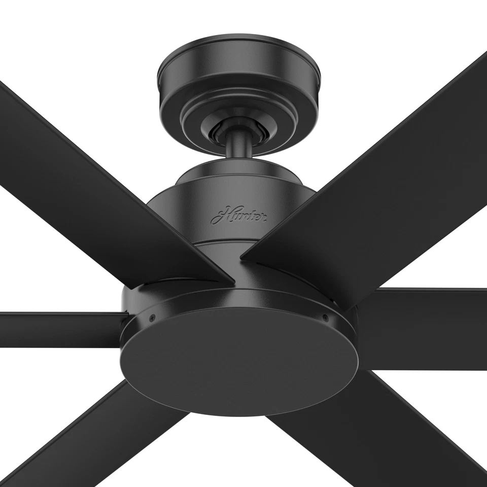 112cm Ceiling Fan without Lighting Kennicott Black 3 Levels Wall Switch - Image 2 of 4