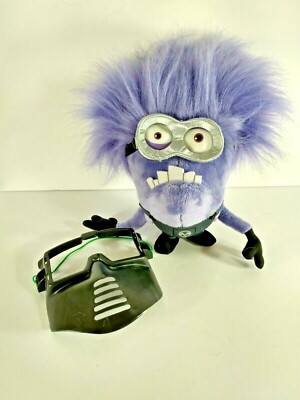 Despicable Me 2 Two Eyed with Googles Purple Minion Plush Toy with Mask