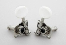 NEW Gotoh UK12 Super Lightweight Ukulele Tuning Keys (4), White Buttons - NICKEL