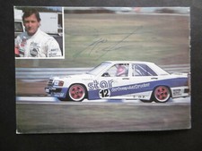 Franz Klammer autograph signed 10x15 cm postcard Mercedes 1987