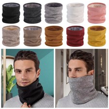 Double-Layer Knitted Scarf Warmer Neck Tube Winter Neck Gaiter  Woman/Men