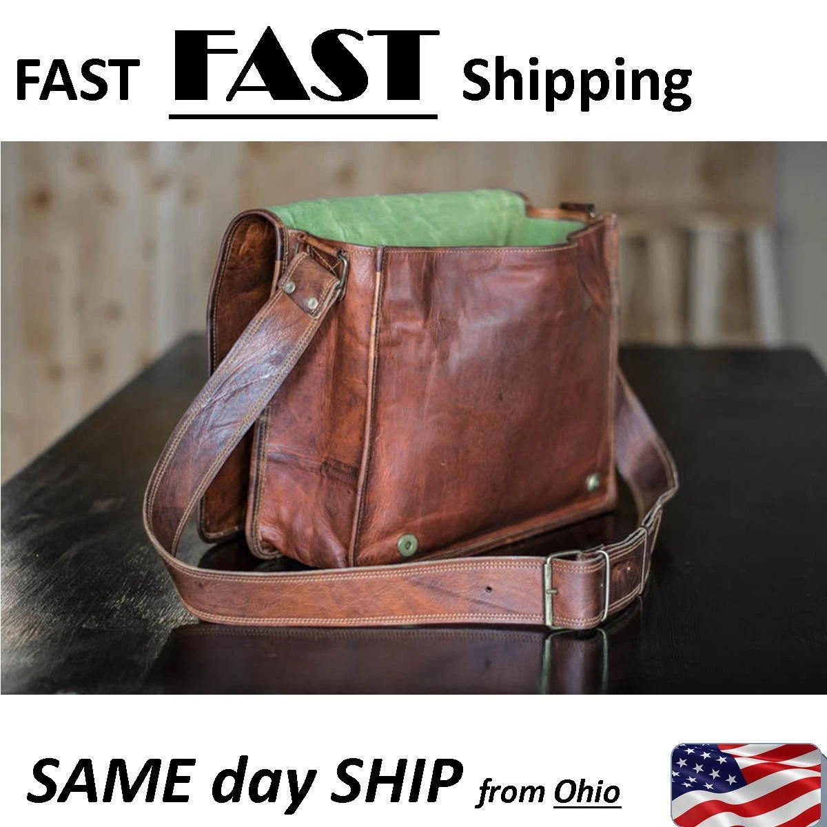 Genuine Leather Bag Crossbody Bags: Murse Man Purse, Mens Bag