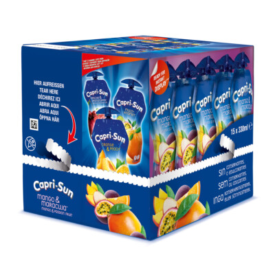 Capri Sun Mango und Maracuja Mehrfruchtschorle 330ml 15er Pack
