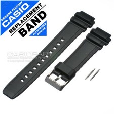 Genuine Casio Watch Band Marine Gear AMW710-1AV AMW-710 Black Strap Spring Rods