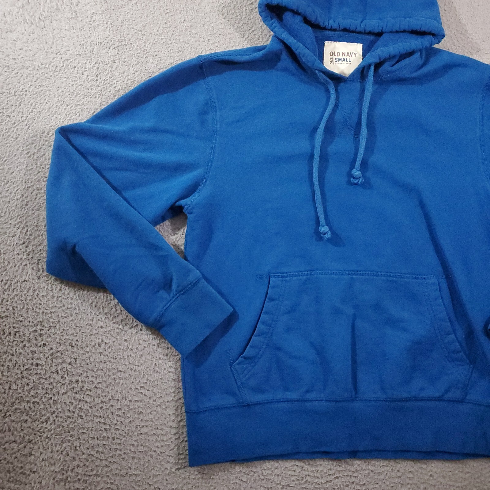 Old Navy Hoodie Mens Small Blue Solid Basic Casua… - image 4