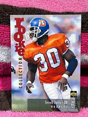 1995 UD COLLECTOR'S CHOICE UPDATE RC #U17 TERRELL DAVIS H.O.F. NMMT ROOKIE CARD! - Photo 1/2