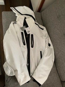mens white ski jacket