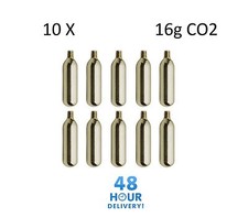10 x 16g Threaded CO2 Cartridge Canister Capsule Bike Tyre Inflator Pump Gas