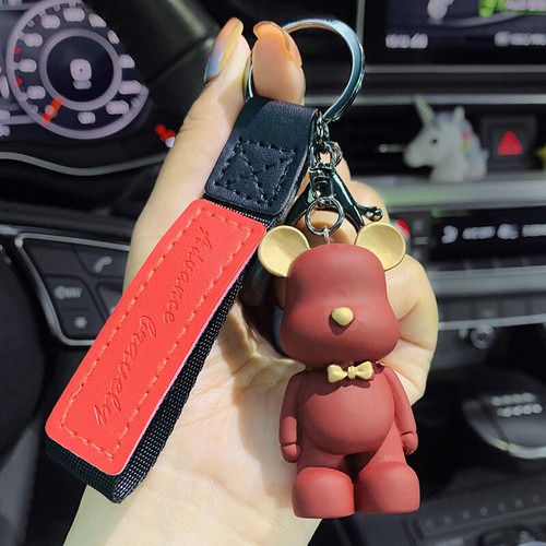 Creative Cute Bow Tie Bear Key Chain Car Key Chain Bear Pendant Bag Ornaments - Picture 15 of 18