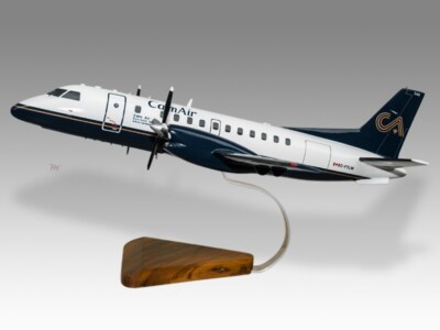 Saab 340 Calm Air Desk Wood Airplane New Model Large Scale 1/48