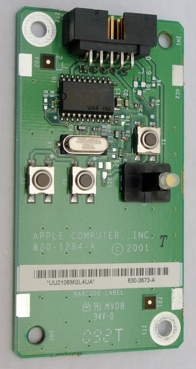 Apple PowerMac G4 Quicksilver Power Button Board 820-1284-A