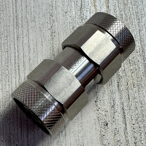 CentricRF C5559 N Adapter 18Ghz Male to Male VSWR 1.2 Passivated Stainless Steel