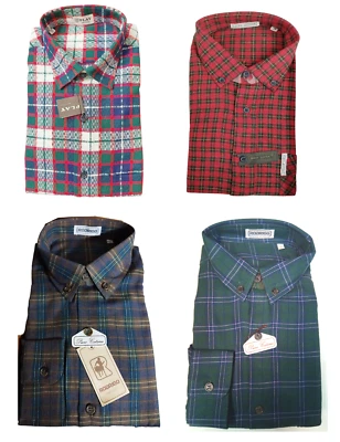 Chemise Homme Cadres Col Boutonné Taille 37 38 Et 41 Flanelle Coton Vintage + 42 - Photo 1/4