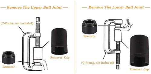 Ball Joint Service Adapter Tools Kit 7894 for Jeep Wrangler & Dodge Ram Trucks - Picture 4 of 11
