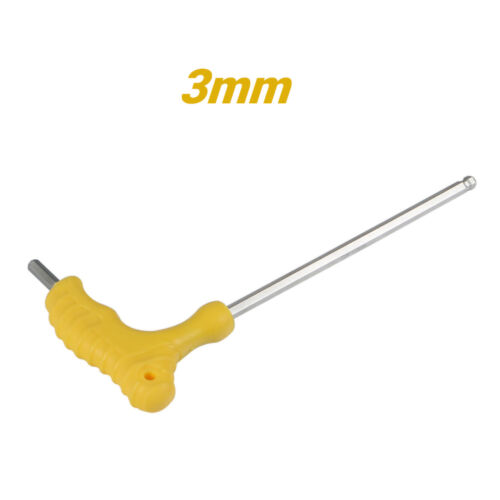 T-Handle Ball Ended Hex Key Hexagon Allen Key Ball Point Metric CR-V 2mm to 12mm - Picture 7 of 13