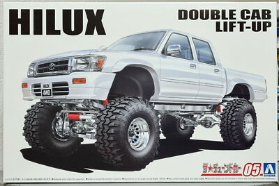 Toyota Hilux Double Cab Lift Up 4wd Pickup 1:24 Aoshima 061312
