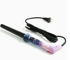 Eva NYC Tourmaline Clip-Free Curler 25-18 mm in Galaxy w/ Heat protection glove