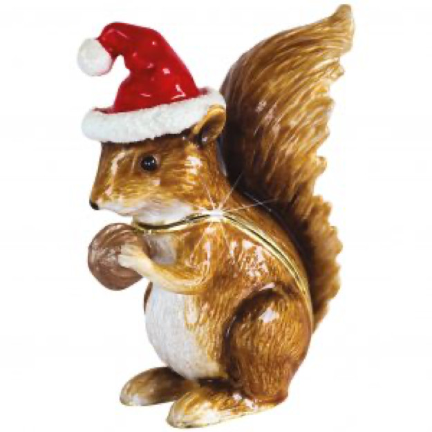 Trinket Box By Craycombe Christmas Squirrel