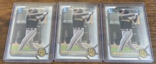 Zayed Salinas 2022 Bowman Prospects Chrome 1st Bowman #BCP-122 Padres Lot (3)