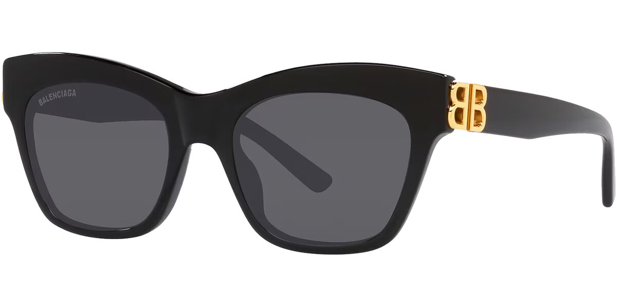 Balenciaga Women's Black Squared Cat Eye Sunglasses Balenciaga Women's Black Squared Cat Eye Sunglasses