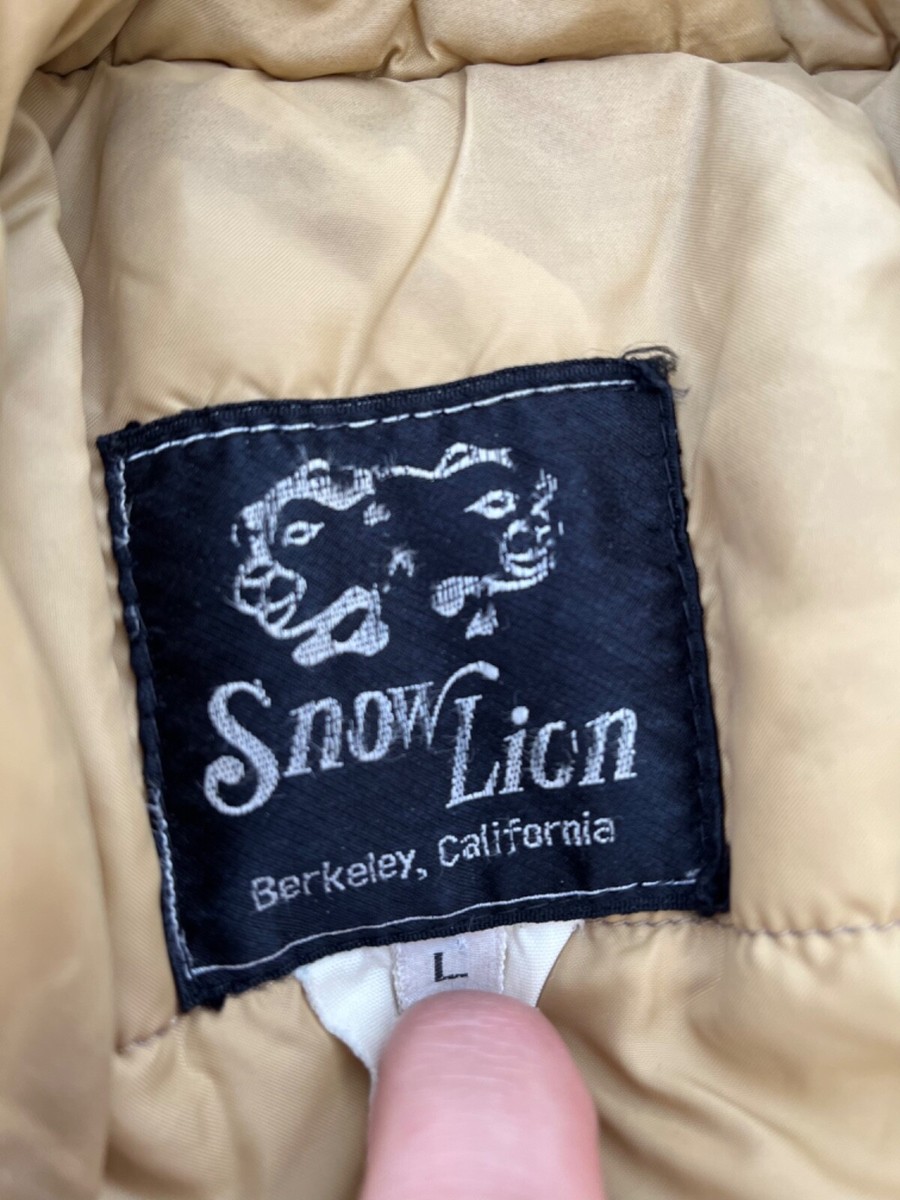 Vintage Snow Lion Puffer Jacket Winter Coat Size L Ski Snow Vintage Snow Lion Puffer Jacket Winter Coat Size L Ski Snow