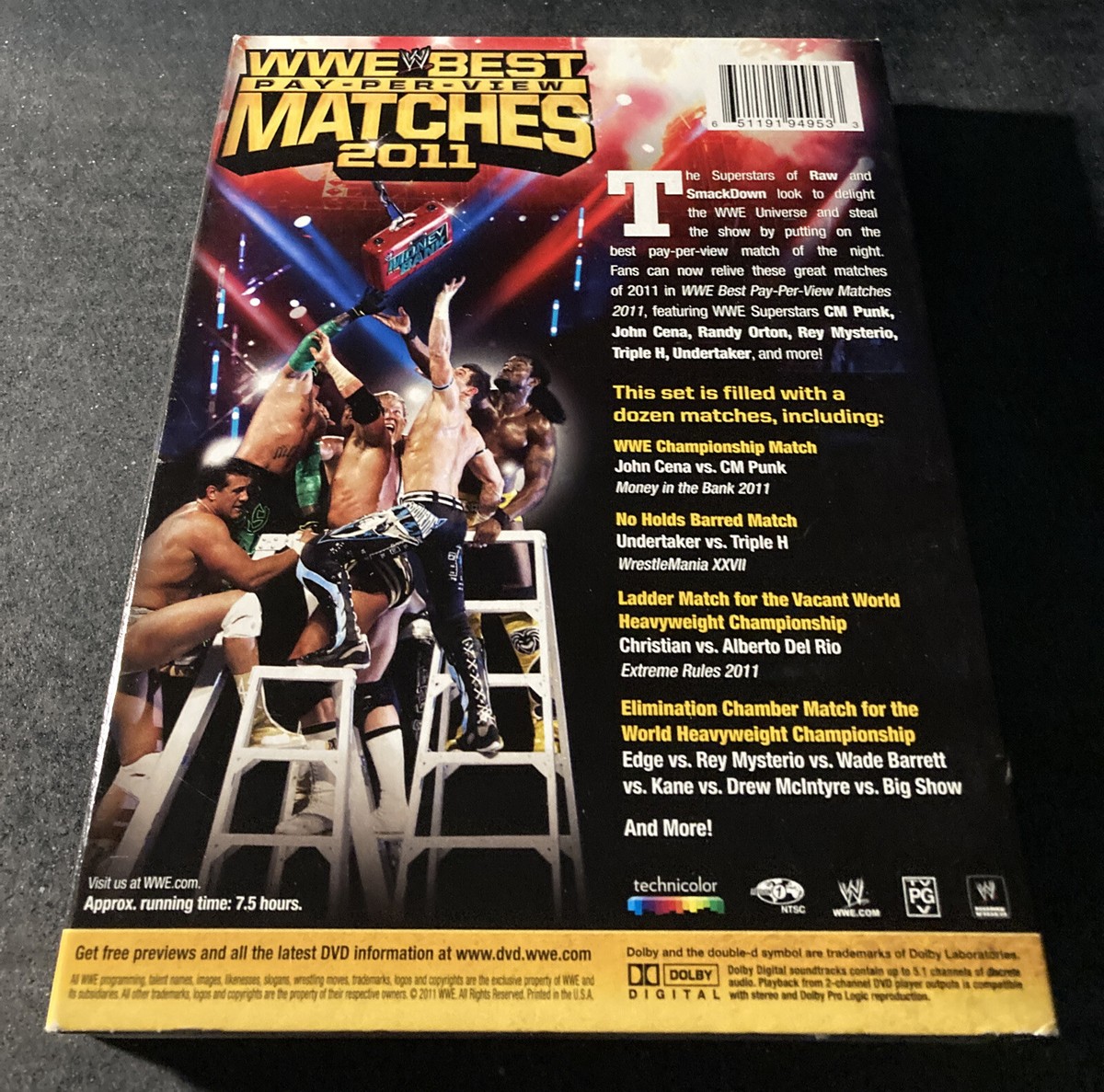 WWE: The Best Pay-Per-View Matches of 2011 (DVD, 2011, 3-Disc Set