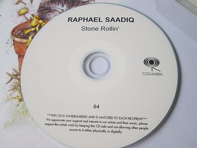 Raphael Saadiq    Stone Rollin' Label: Columbia Records UK Promo CD Album