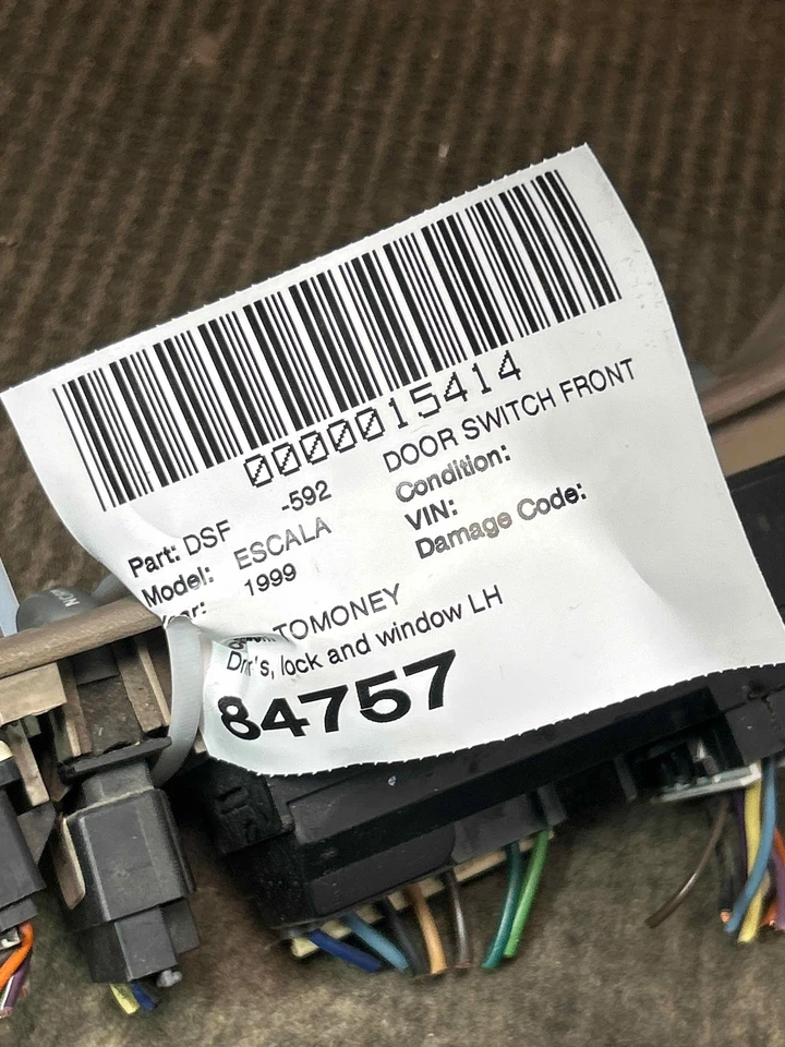 Fits 1999-2000 Cadillac Escalade, Driver Master Door/Window Switch, OEM:19244658 Foto 4 de 4