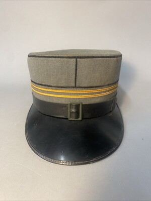 Swiss Army 1st Lieutenant Kepi Peaked Cap WWII PKZ Vintage Suisse
