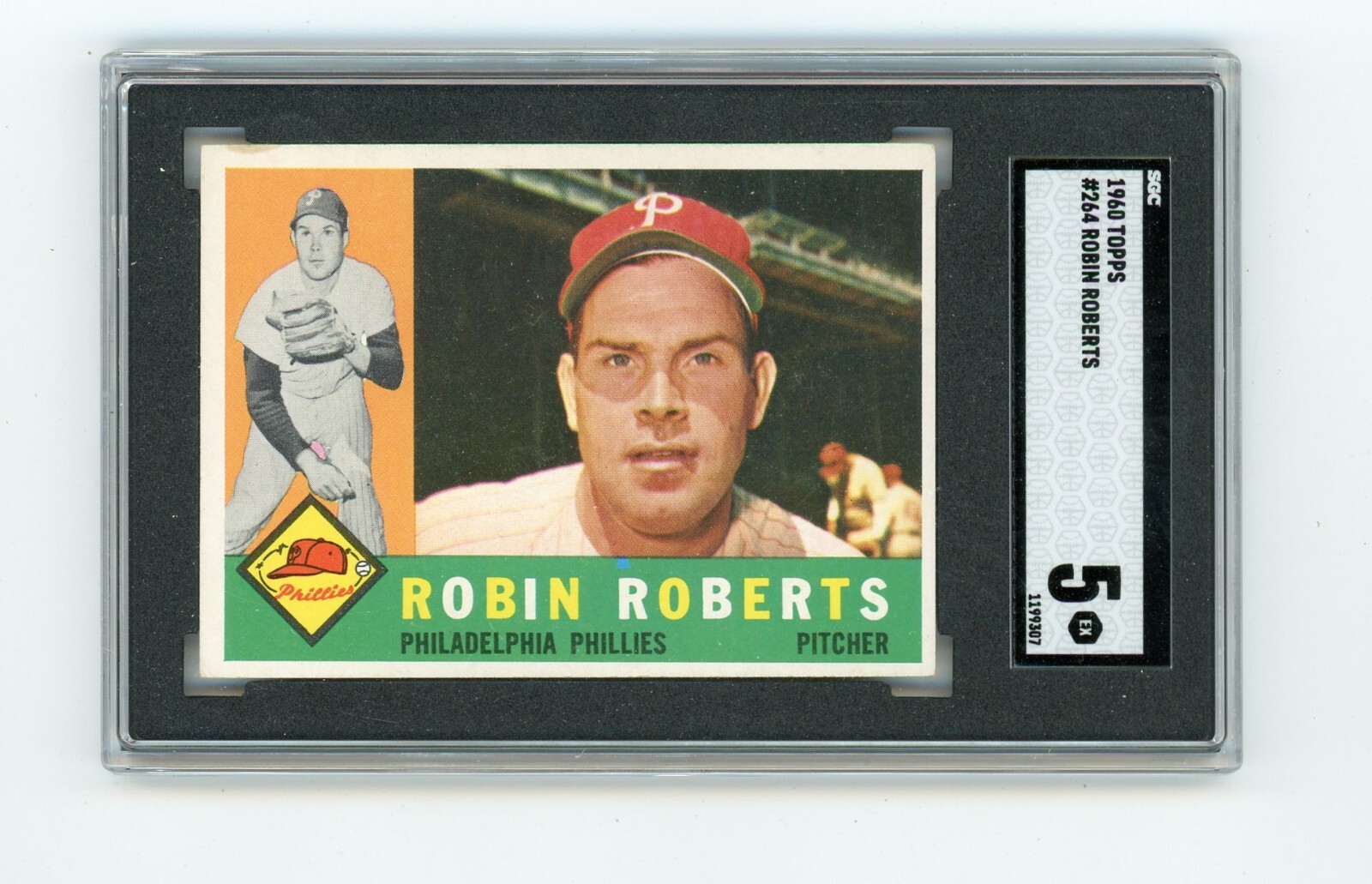 1960 Topps ROBIN ROBERTS Phillies #264 SGC 5