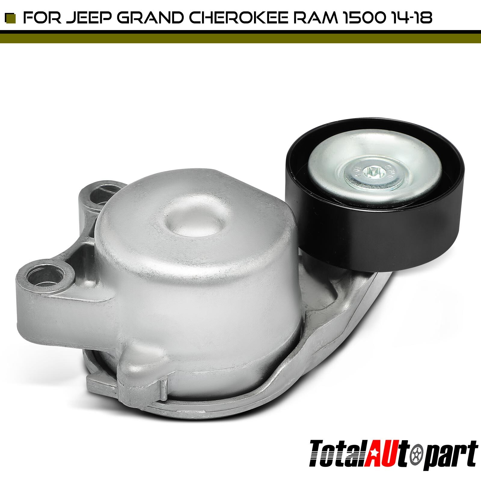 Heavy Duty Belt Tensioner with Pulley for 2014-2018 Ram 1500 Jeep Grand Cherokee 3.0L Diesel-image