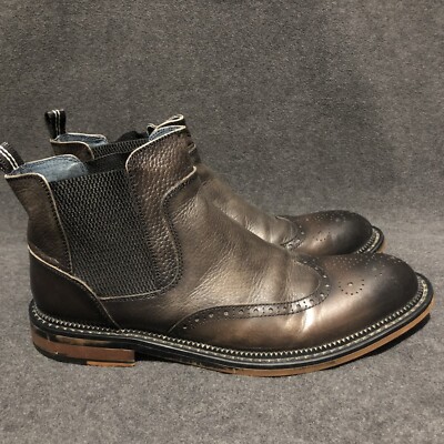 Vintage Foundry Co. Mens Brown Leather Ankle Slip On Oxford  display picture 3