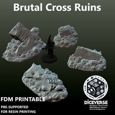 Trench Crusade Terrain - Cross Ruins